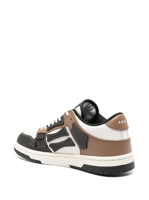 Black/white/sepia brown sneakers AMIRI | PS24MFS004BLACK BROWN